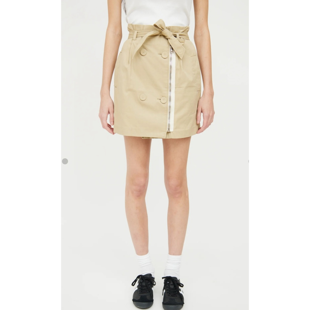 3.1 Phillip Lim Skirt Beige Mini Skirt Women's belted front zipper
Belted Zip Fr